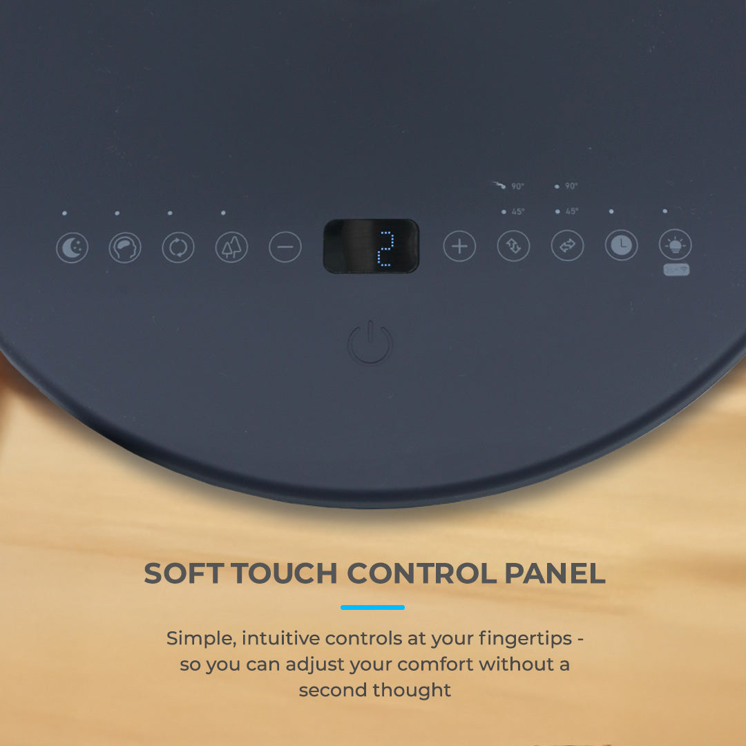 Mistral MHV9812DRW DC High Velocity Stand Fan with WIFI & Remote 12 Inch