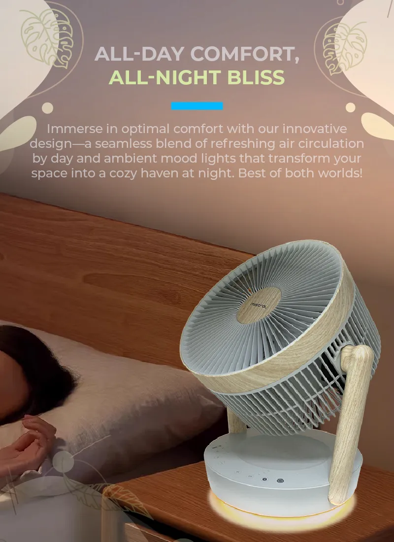 Mistral MHV1012DRW-G DC High Velocity Desk Fan With WIFI & Remote 10 Inch