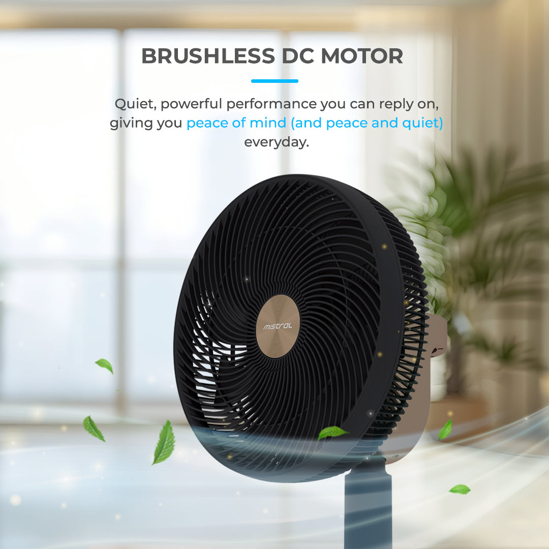 Mistral MHV9812DRW DC High Velocity Stand Fan with WIFI & Remote 12 Inch