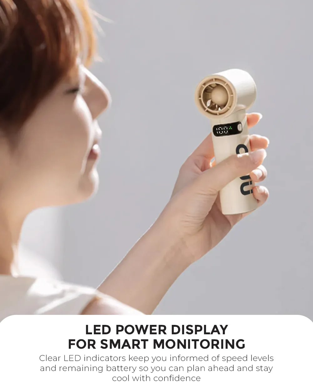 NNIO U-LITE High Speed Portable Handheld Fan 5W | Pocket Size | Easy to carry - 2 Colors Options Available