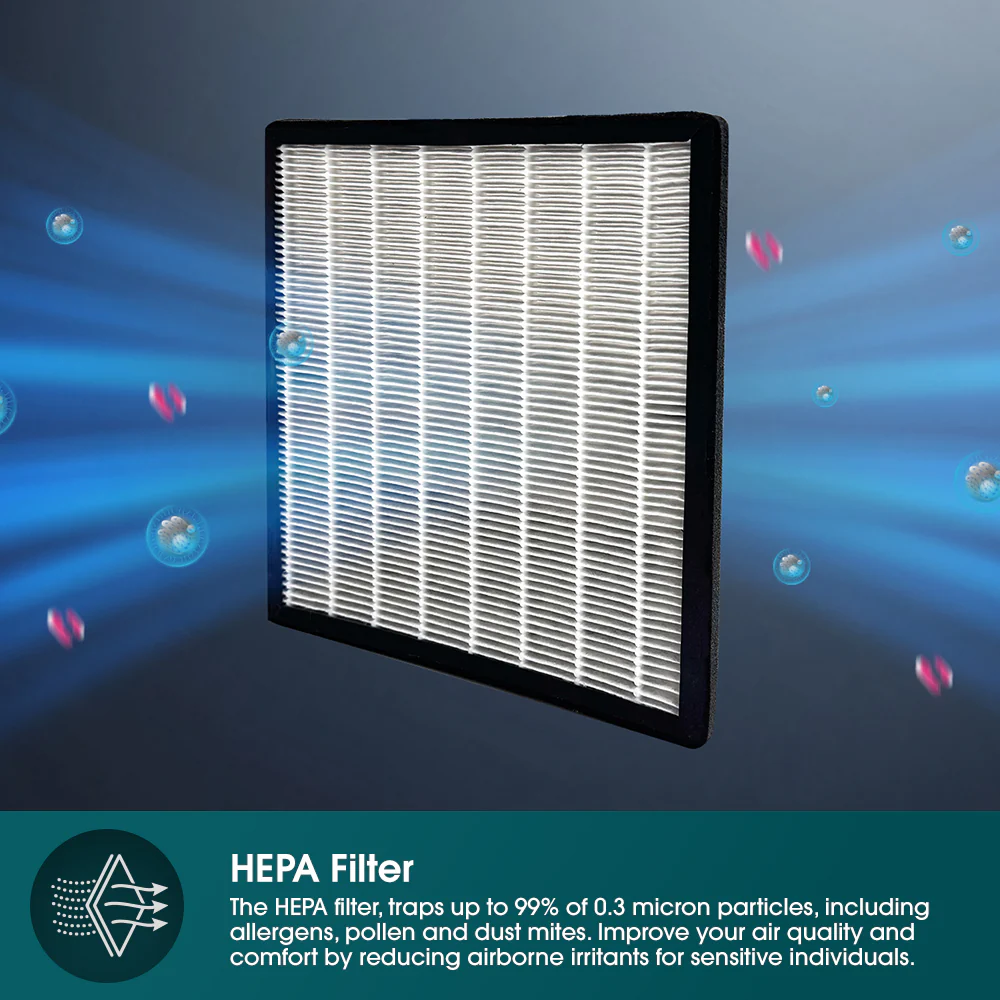 Europace EDH8400DGY DC Smart Pure Dehunidifier + Shoe Dryer + Laundry Dryer + UV + HEPA Filter (5-in-1) - 40L