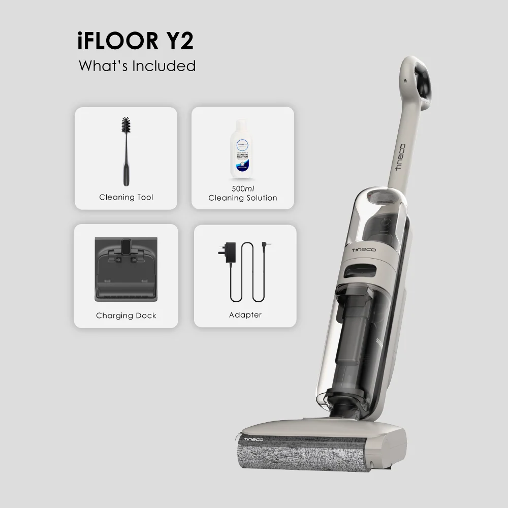 FREE 2 x Cleaning Solution - Tineco iFloor Y2 Cordless Floor Washer