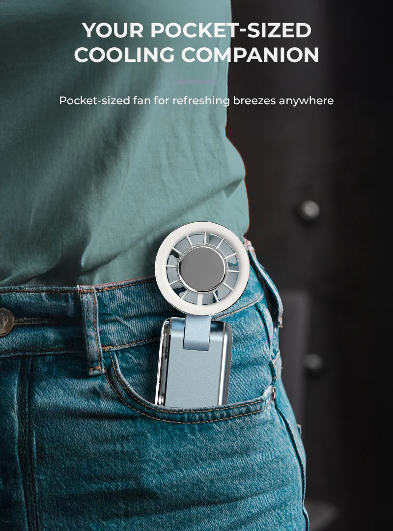 Mistral MRF308 AirZee Max- High Speed Turbo Foldable USB Fan with Cooling Conductor