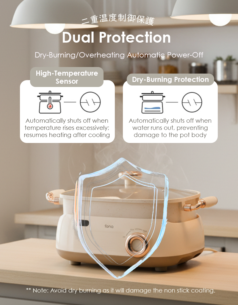 Iona GLS201 Removable Dual Flavor Tabletop HotPot 5L
