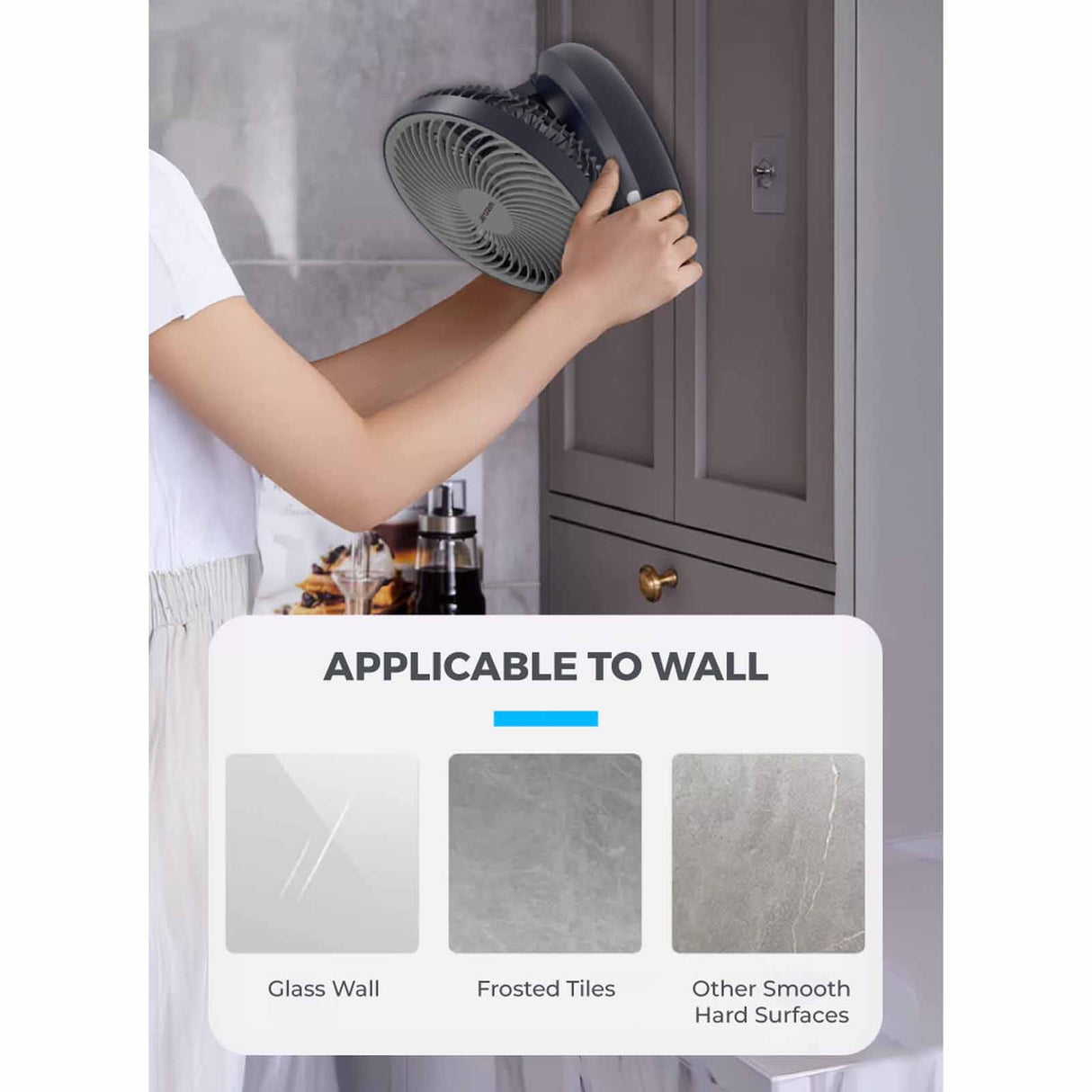 Mistral MRF700 AirZee Plus Rechargeable Foldable USB Fan with Moodlight 6 Inch