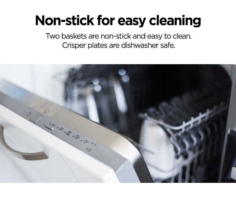 Ninja AF300 Foodi DualZone 6-in-1 Digital Air Fryer, 7.6L, No Oil, Crisp, Roast, Bake, Reheat, Dehydrate, Non-Stick