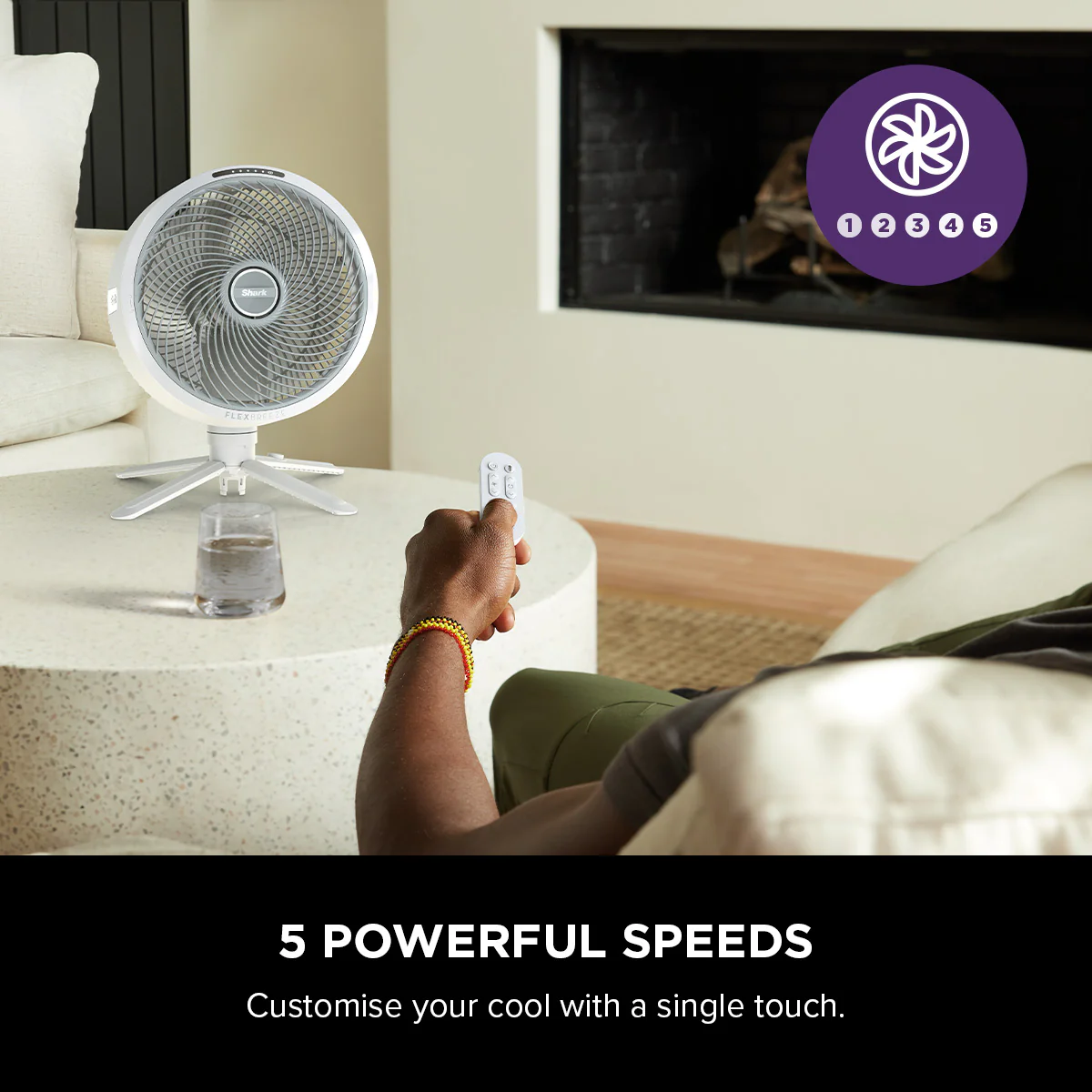 Shark FA221 FlexBreeze Cordless & Portable Fan