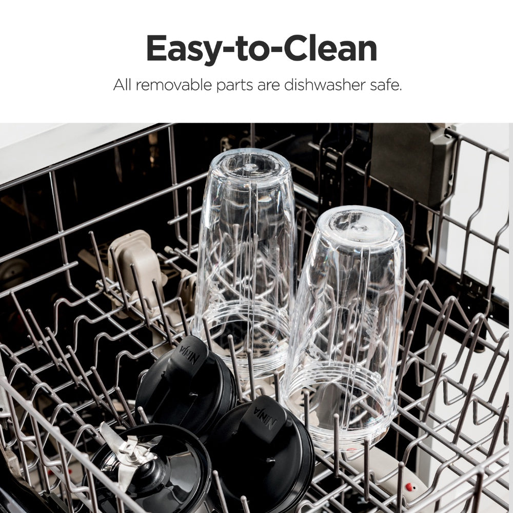 Ninja BN500 Nutri Blender Pro, Auto-iQ & Pro Extractor Blade , 3 On the Go cups, 1000W motor Crush Ice, Smoothie maker