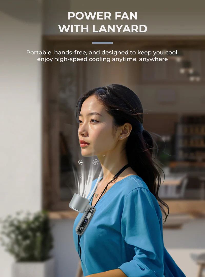 Mistral MRF308 AirZee Max- High Speed Turbo Foldable USB Fan with Cooling Conductor