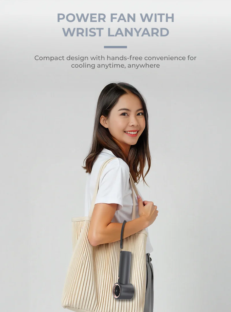 Mistral MRF208 AirZee Pro - High Speed Turbo USB Fan with Cooling Conductor Black Grey