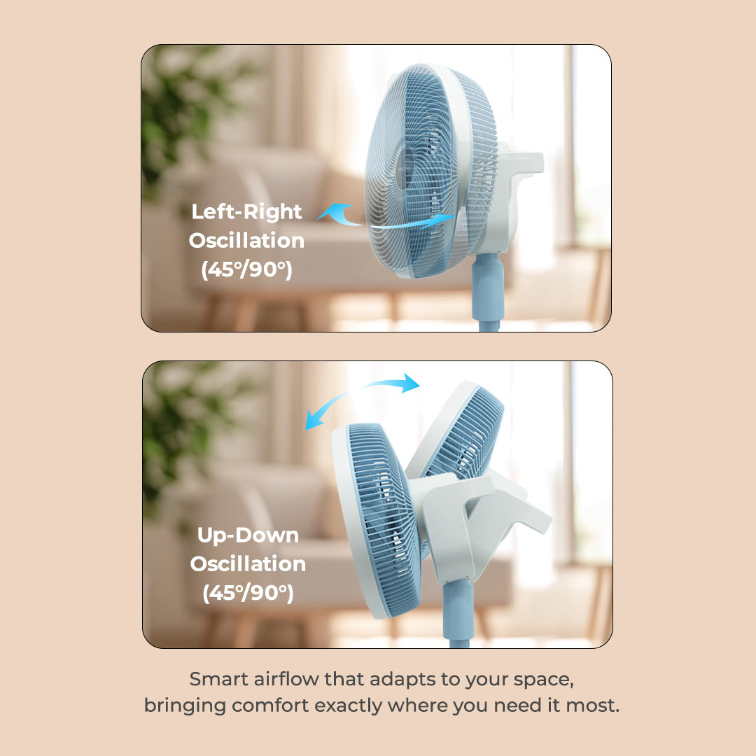 Mistral MHV9812DRW DC High Velocity Stand Fan with WIFI & Remote 12 Inch