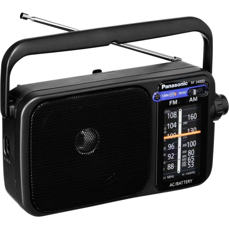 Panasonic RF-2400D Portable AM/FM Radio - Black