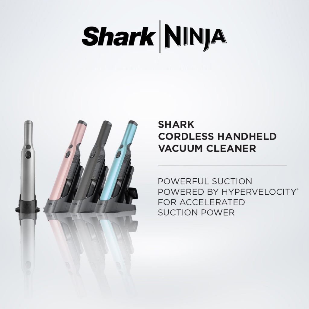 Shark WV203 | WV204 | WV205 | WV206 WANDVAC Cordless Handheld Vacuum, Lightweight, Powerful Suction, Duster/Crevice & Multi-Surface Tools - 4 Color Available