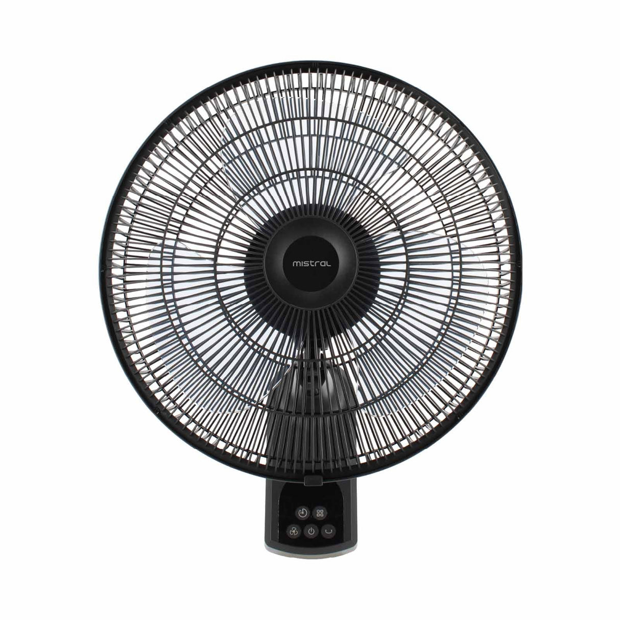 Mistral MWF1697DR Matt Black Gen 1 DC Wall Fan with Remote 16 Inch