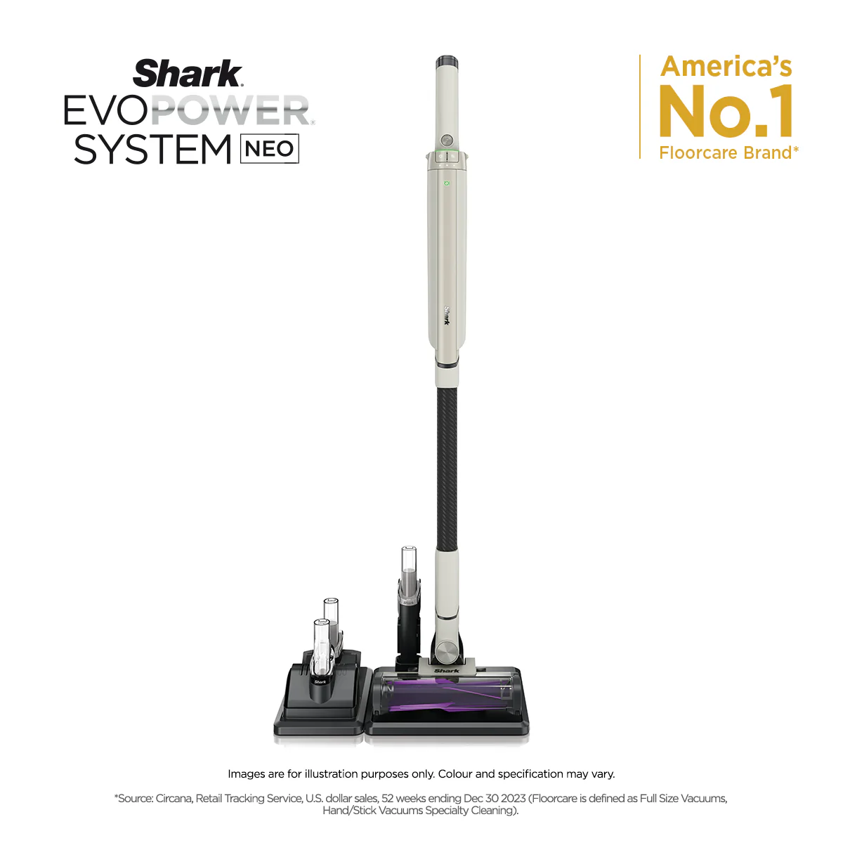 Shark LC200SMIV | LC200 EvoPower System NEO Cordless Stick Vacuum 1.5kg Ideal For Pets