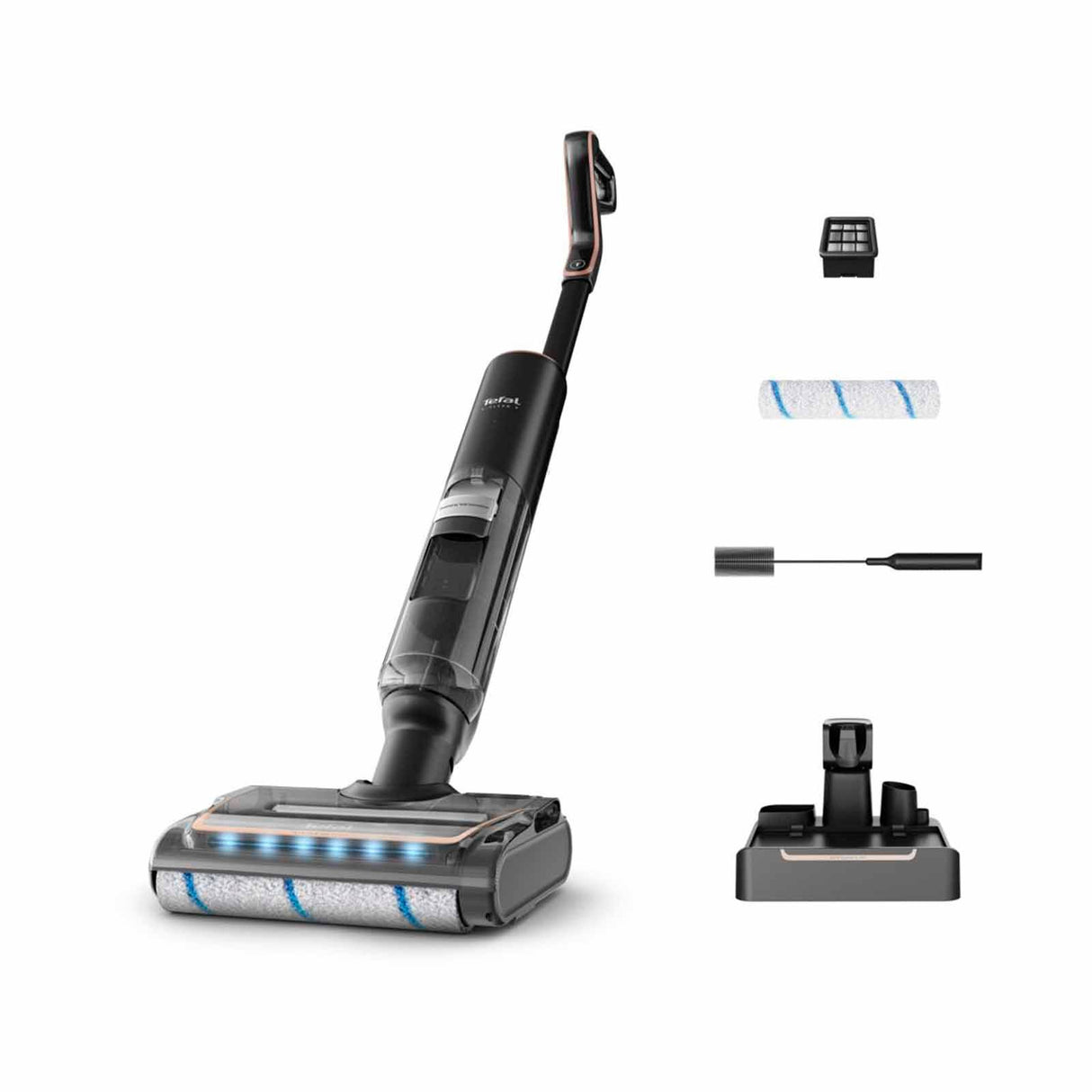 Tefal GF5736 X-Clean 7 Wet & Dry Handstick – 2-in-1 Vacuum & Wash, 180 Lay-Flat, Self-Clean + Hot Air Dry, Powerful 250W