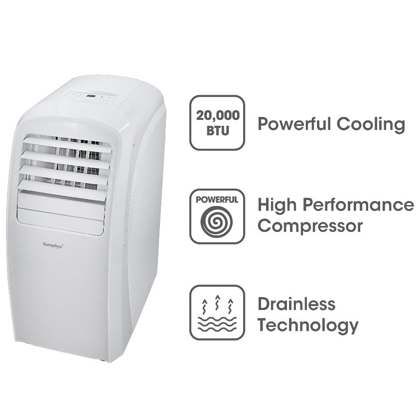 Europace EPAC 20A | EPAC20A Portable Air Con 20,000 BTU