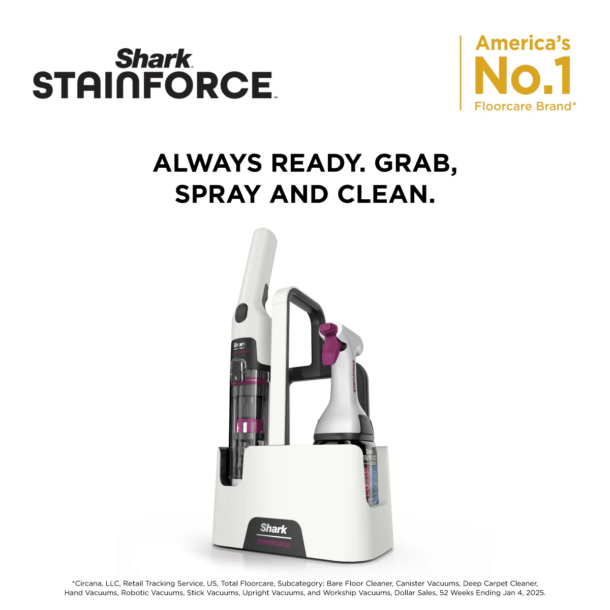 Shark HX100SM StainForce Cordless Spot Cleaner