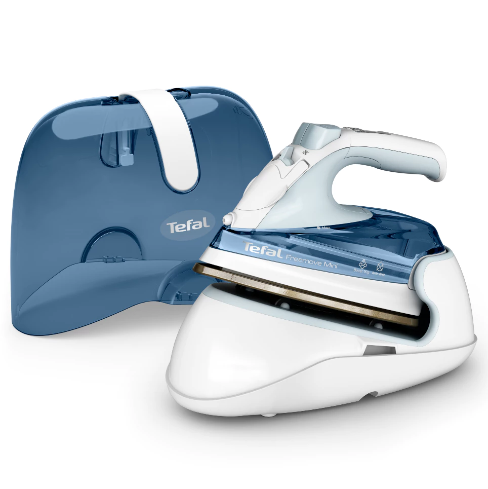 Tefal FV6230 Freemove Mini Cordless Steam Iron – Powerful 1650W, Lightweight, Portable, Smart Auto-Off, Anti-Drip, Anti-Scale