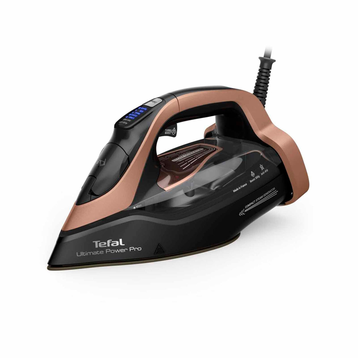 Tefal FV9E51 Ultimate Power Pro Steam Iron – 2990W, Durillium Airglide, AutoClean soleplate, Anti-drip, Made in France