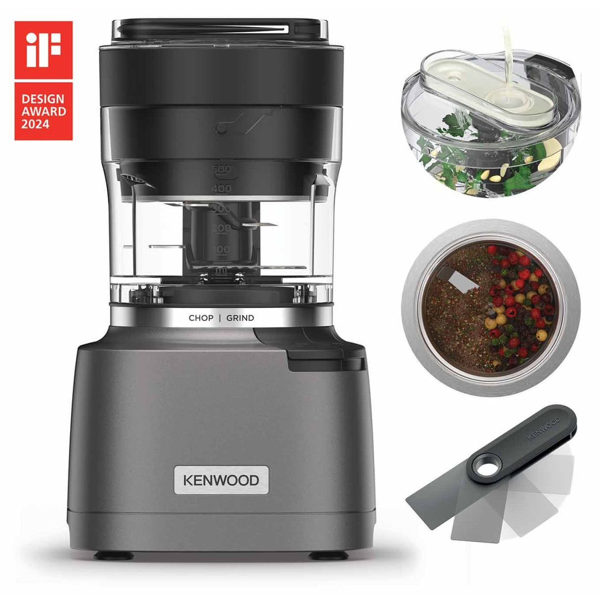 Kenwood CHP80.000SI Duo Prep 2-in-1 Chopper/Grinder 800W