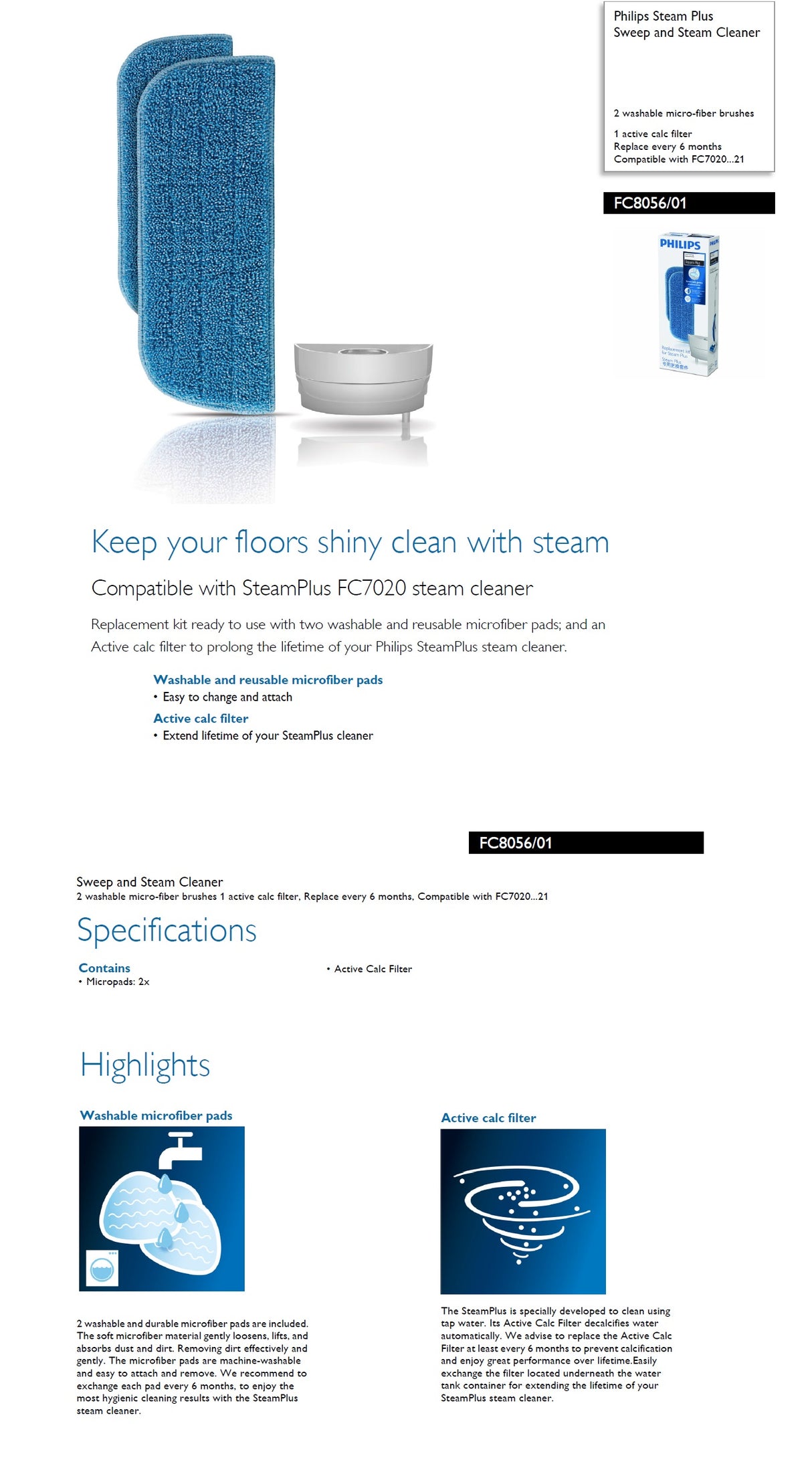 Philips FC8056/01 Steam Plus