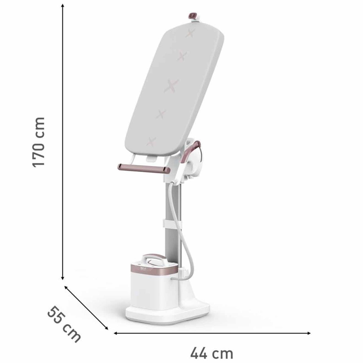 Tefal QT1811 IXEO Vision All-in-One Steaming Ironing Solution Garment Steamer - 5 Angle Tilt Board, No Burns