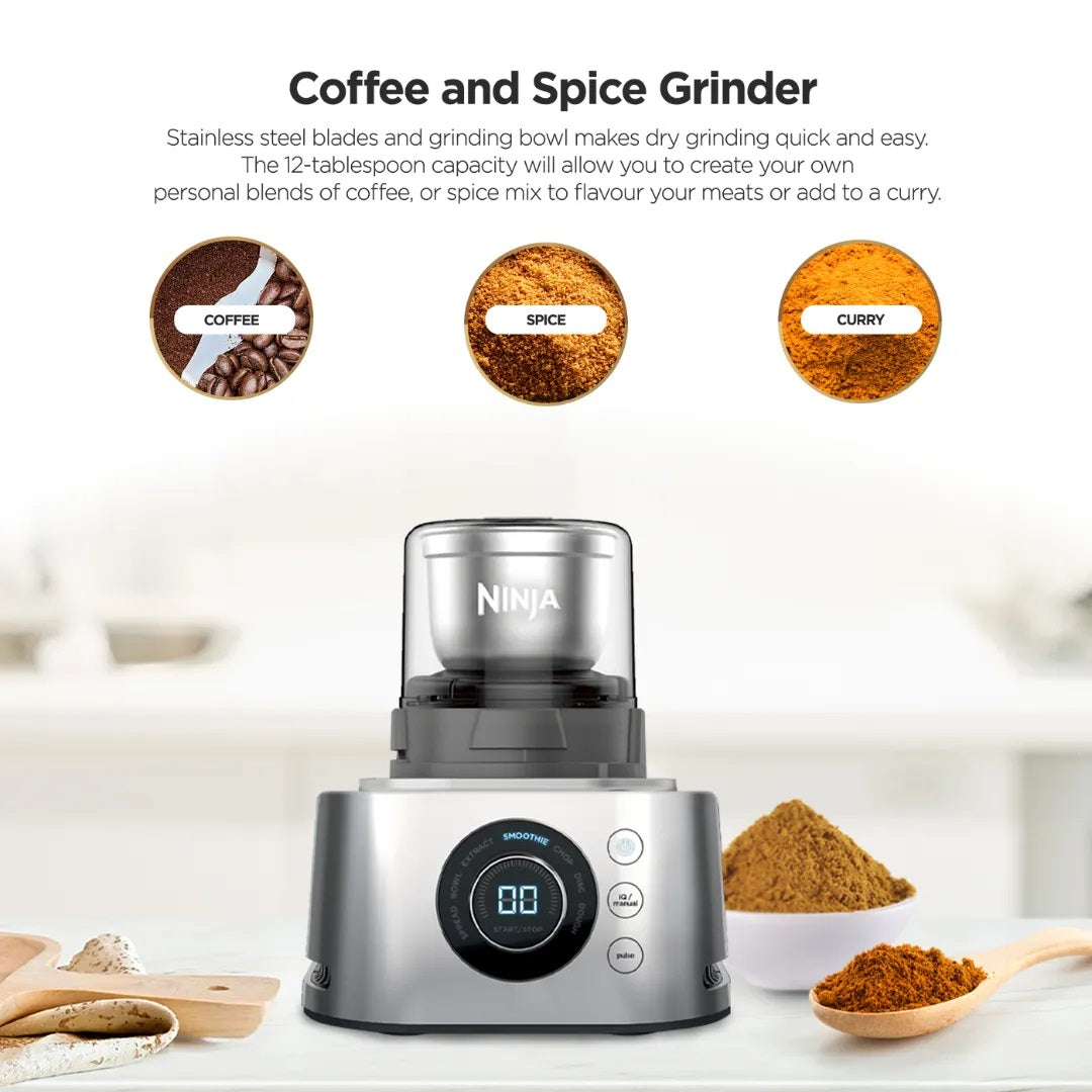 Ninja CB402 Foodi 5 in 1 Power Blender & Food Processor + XL Smoothie Maker & Nutrient Extraction Cup, 1200W motor