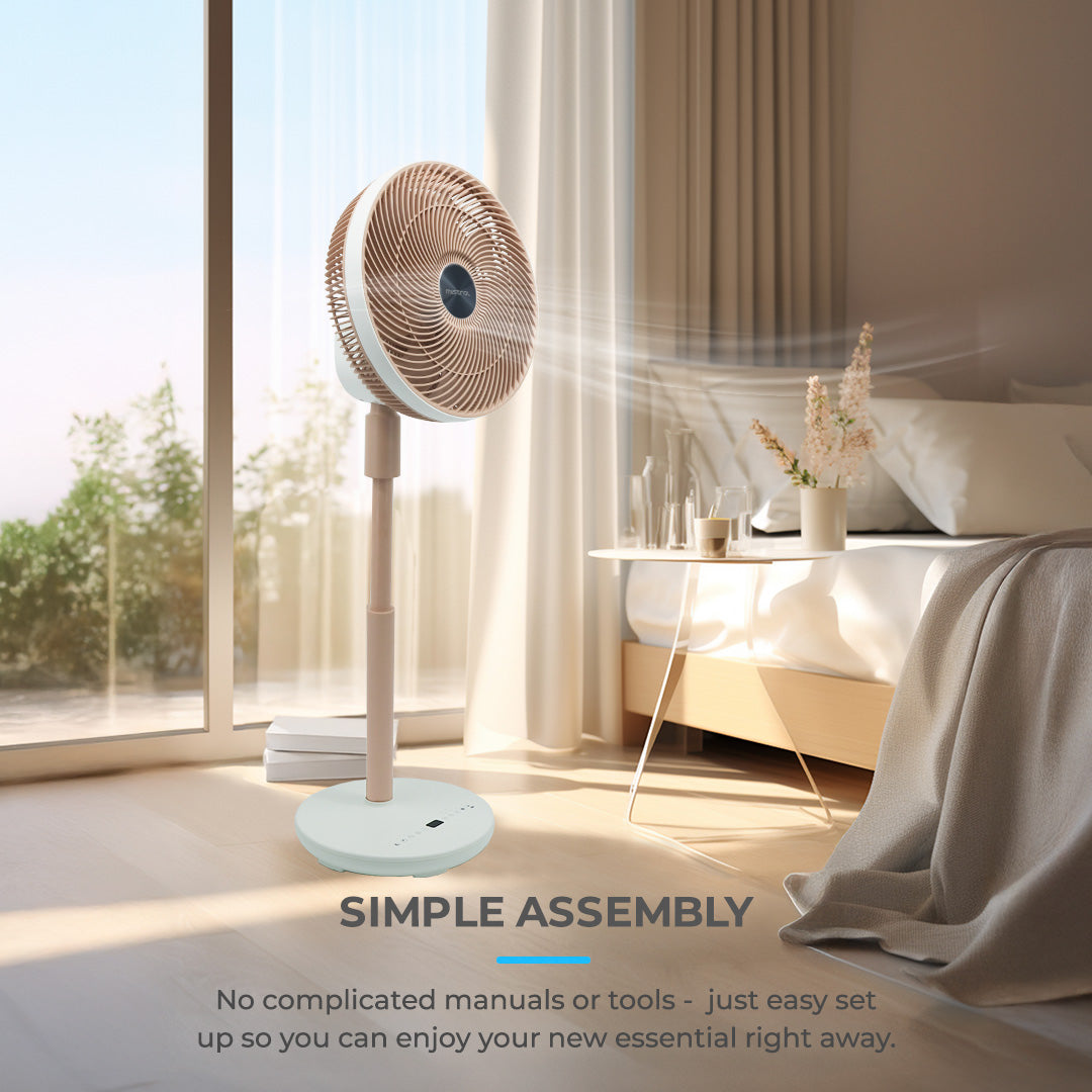 Mistral MHV9812DRW DC High Velocity Stand Fan with WIFI & Remote 12 Inch
