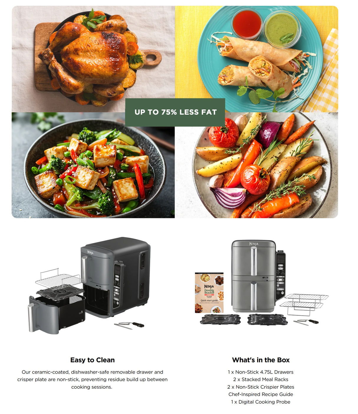 Ninja SL451SM | SL451 Double Stack XL Air Fryer 9.5L