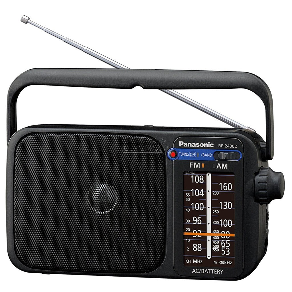 Panasonic RF-2400D Portable AM/FM Radio - Black
