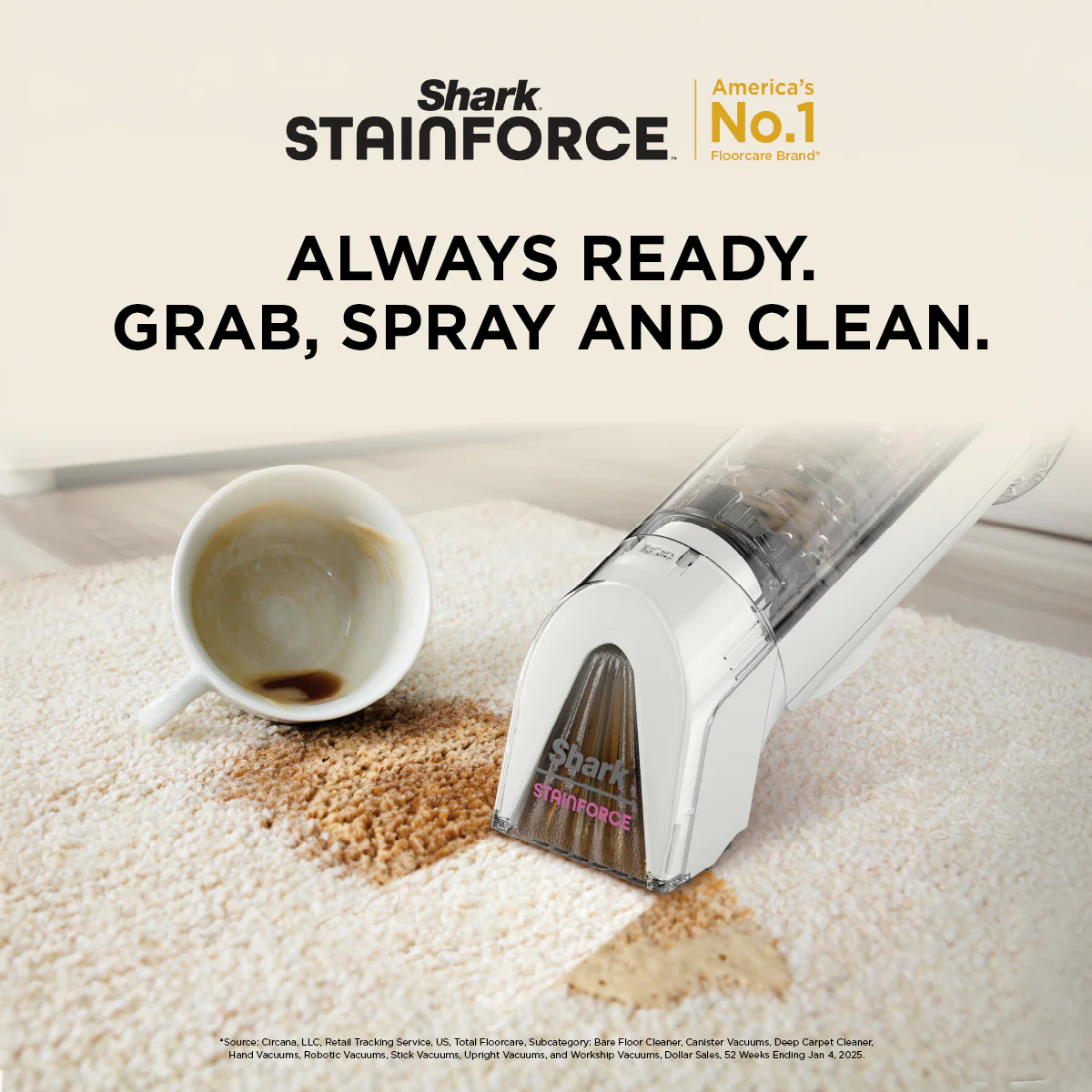 Shark HX100SM StainForce Cordless Spot Cleaner