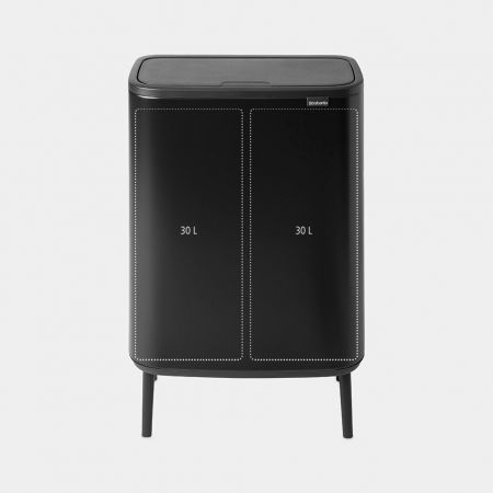 Brabantia Bo Touch Bin Hi with 2 Inner Bucket, 2 x 30 Litres - BBT 130601 | BBT 130625