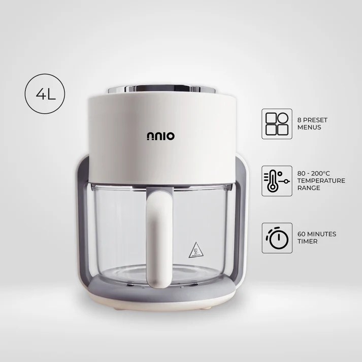 NNIO N4090GAF Digital Glass Air Fryer 4L