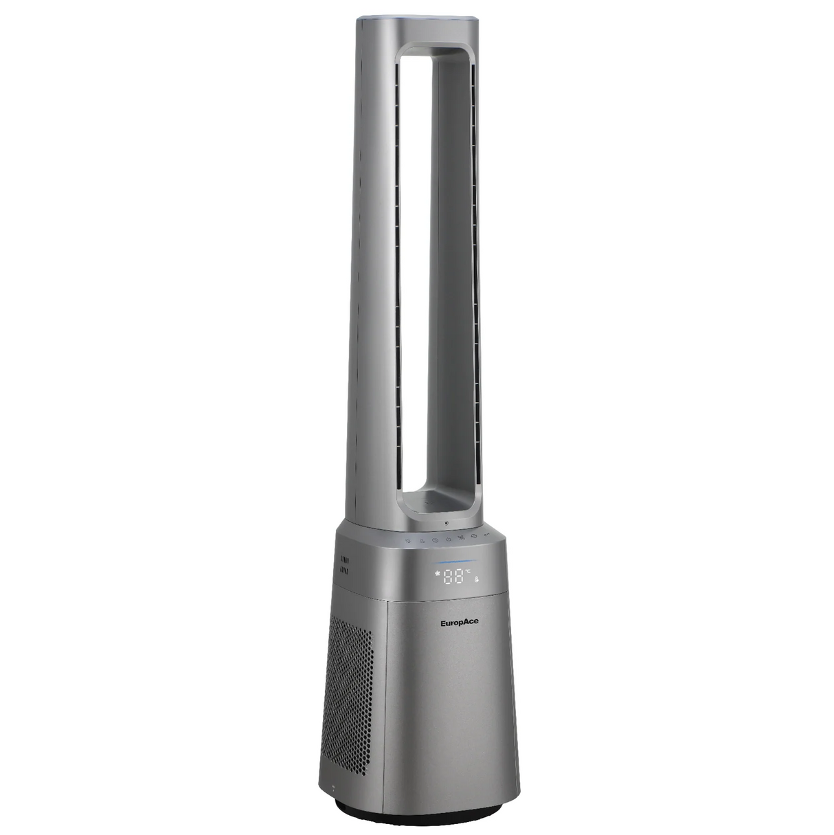 Europace EBFZ10GM Air Purifying Tower Bladess Fan, H13, 10 speed setting, 3 wind modes, 12H Timer, Remote Control, DC Motor, Real Time Air Quality Indicator