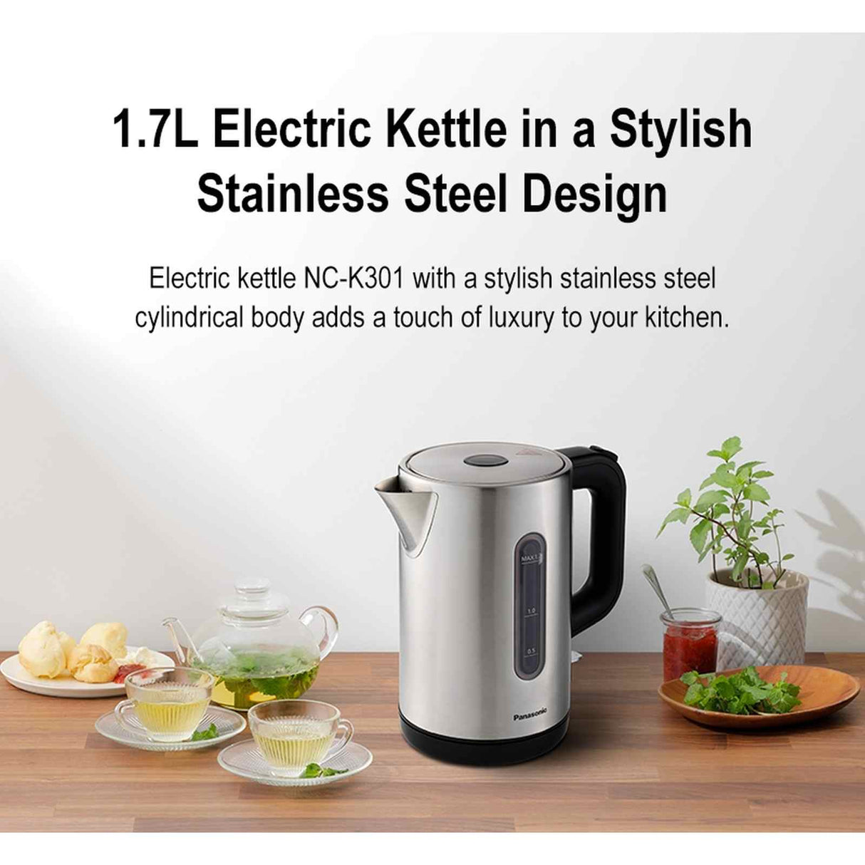Panasonic NC-K301SSH SUS Electric Kettle 1.7L