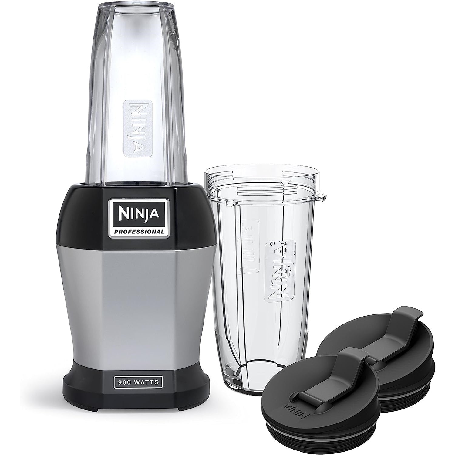 Ninja BL450 Personal Blender,Pro-Extractor Blades,2 On the Go Cups,500ml & 600ml,BPA Free,Recipe Book & powerful 900W