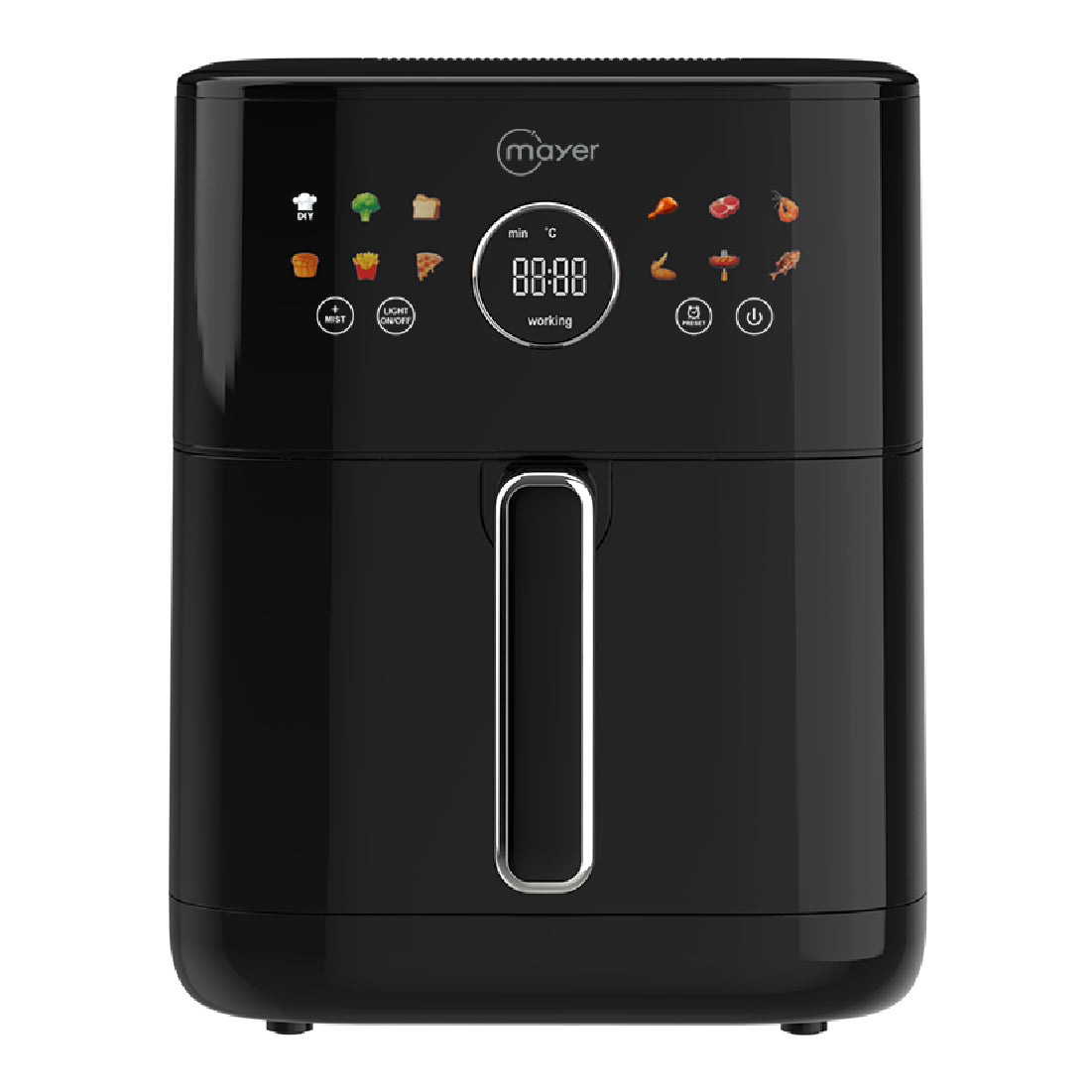 MMAF606D Double Heating Air Fryer with Mist 6L