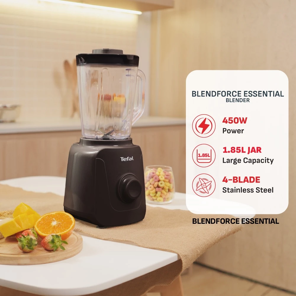 Tefal BL4118 Blendforce Essential Blender with Chopper 1.85L