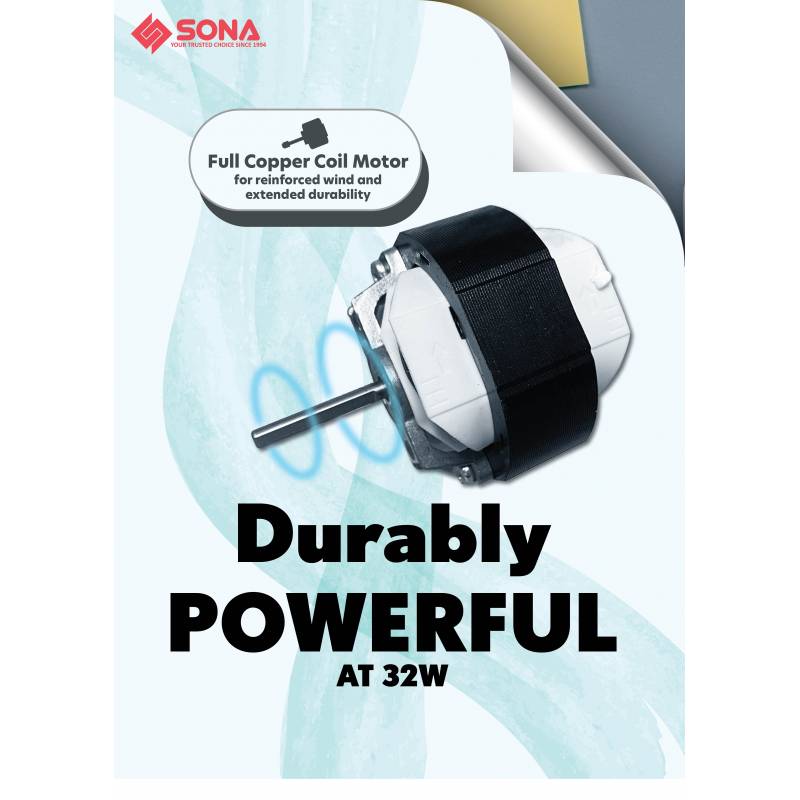 Sona STC 1322 Remote High Velocity Fan 6 Inch