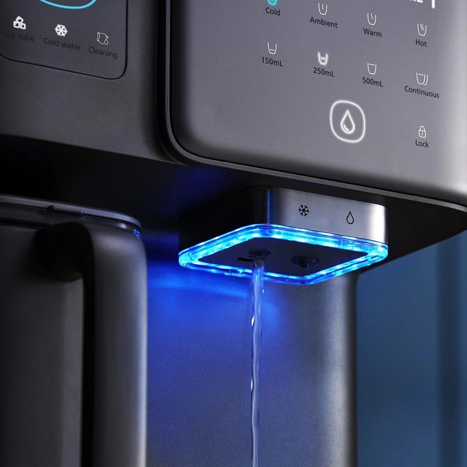 Philips ADD6922DG/90 | ADD6922 Hot and Cold Water Dispenser - RO Water Station, Purified Ice Cubes, Alkaline , Compressor-chilled water, True-boiling hot water, NASA/ESA tested Aquaporin Inside™ technology