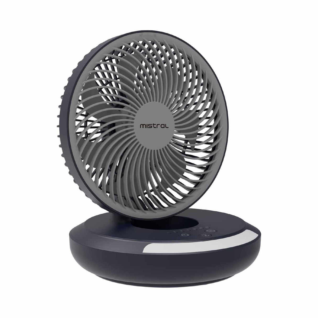 Mistral MRF700 AirZee Plus Rechargeable Foldable USB Fan with Moodlight 6 Inch