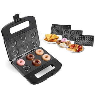 Cornell CSME1105S | CSM-E1105S 3-in-1 Waffle, Donut and Sandwich Maker Non-Stick Coating Plate