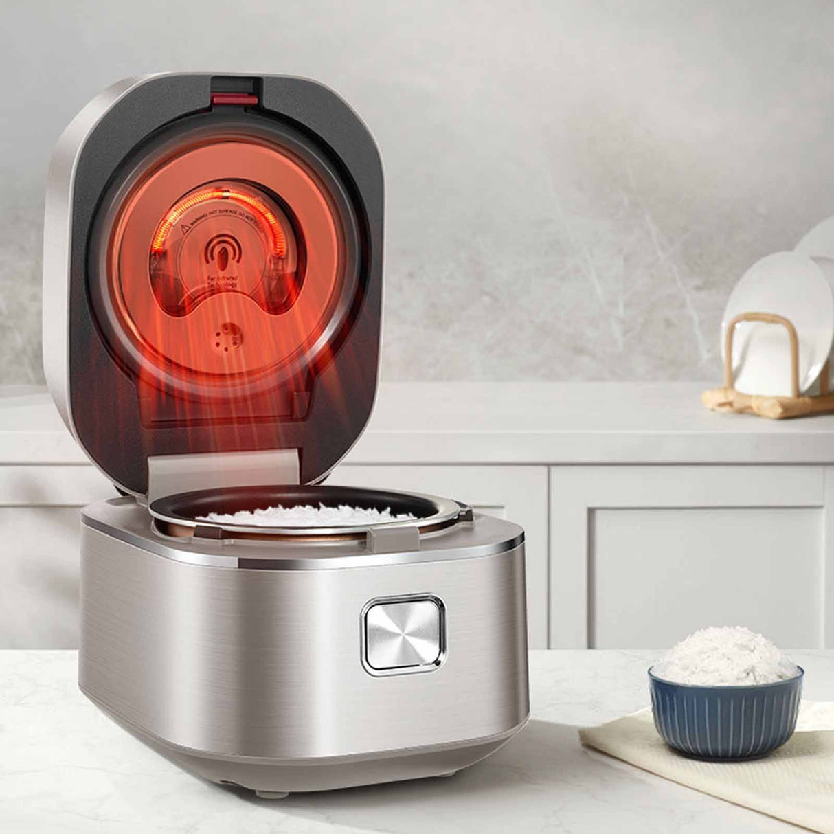 Tefal RK887 Mini Far Infrared Induction Heater Rice Cooker- 1L Capacity, 12 Cooking Modes, 2mm Non-Stick Pot