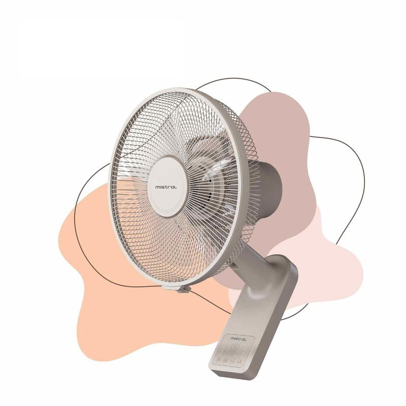 Mistral MWF1257DR DC High Velocity Detachable Wall Fan with Remote 12 Inch