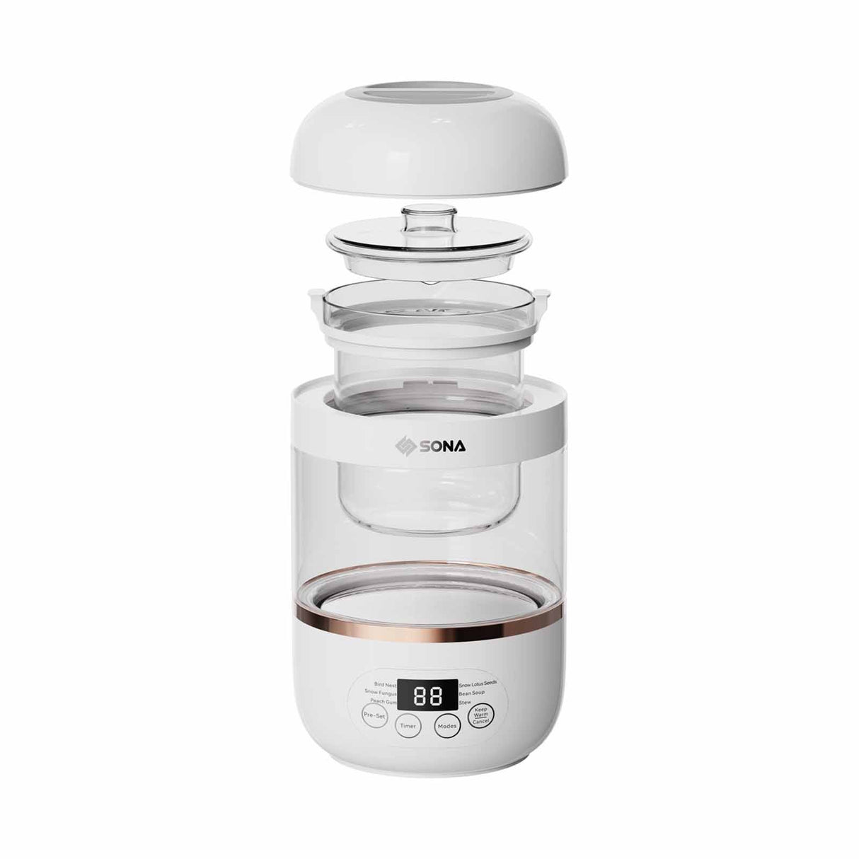 Sona SBN 1086 | SBN1086 Bird Nest Digital Double Boiler 0.7L