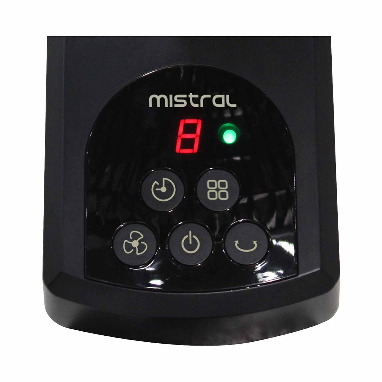 Mistral MWF1697DR Matt Black Gen 1 DC Wall Fan with Remote 16 Inch