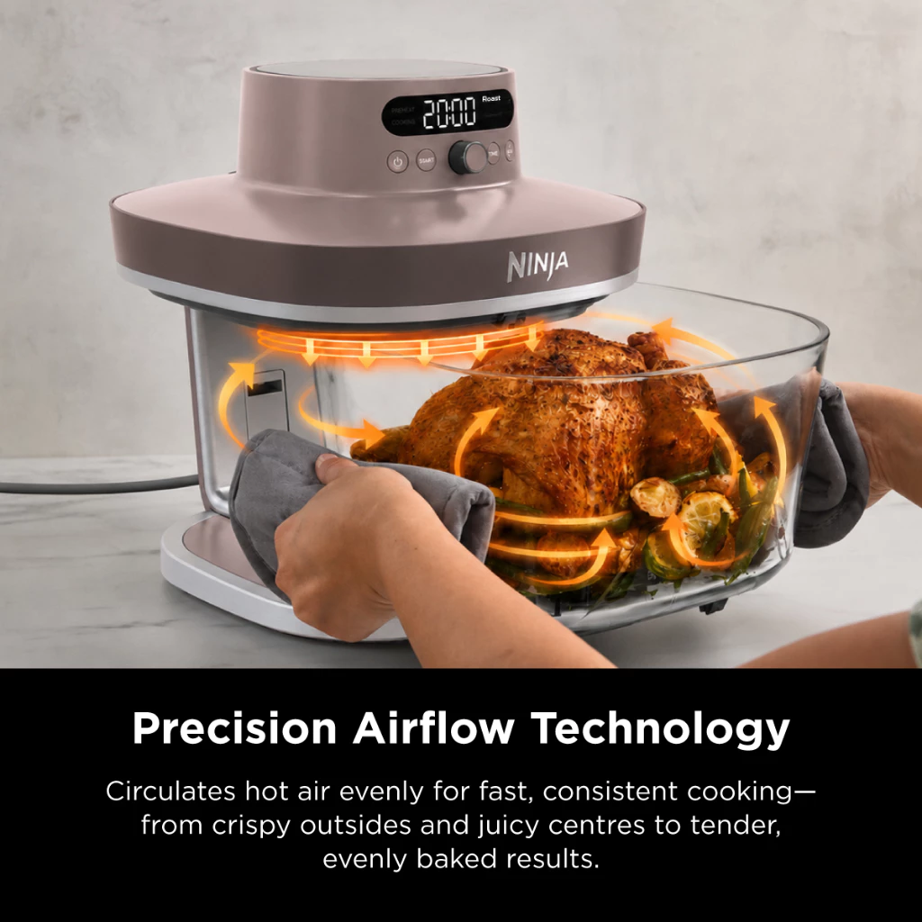 FREE XSKSFNMEDSM 2.3L Container WORTH $49.99 - Ninja AS101SM Crispi Pro 6-in-1 Countertop Glass Air Fryer - 4 Colors are Available