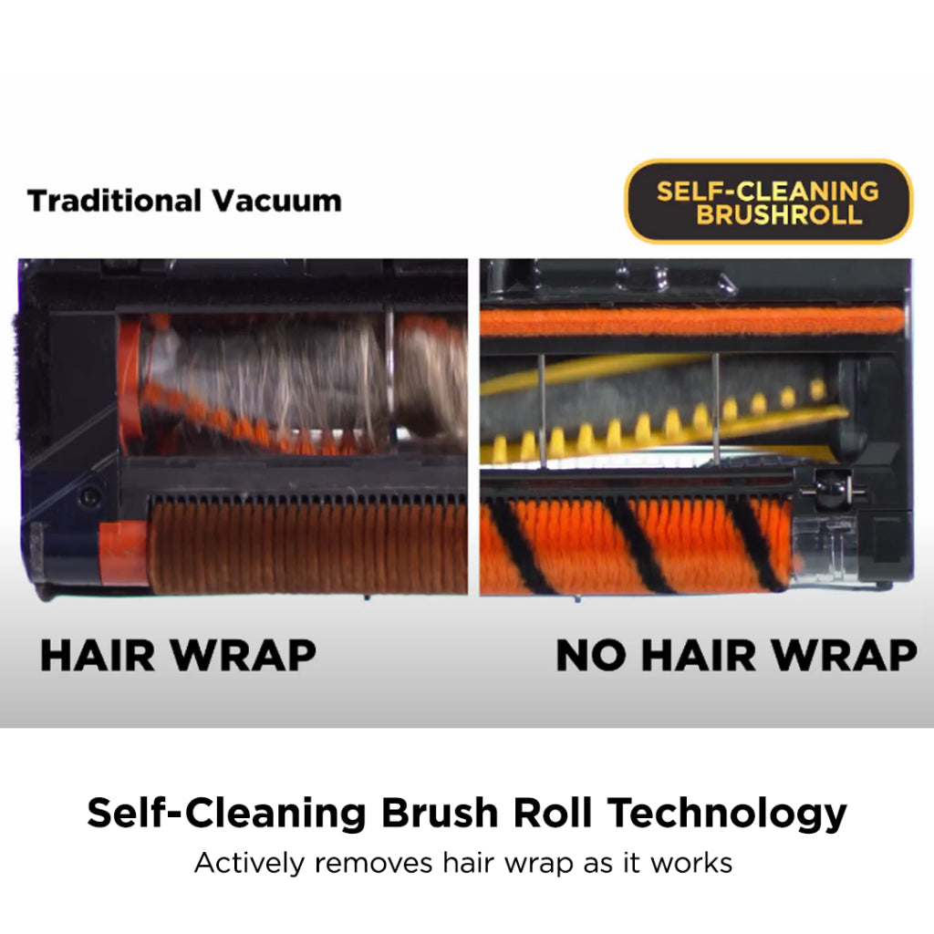 Shark IZ202 Cordless Stick Vacuum Cleaner with Anti Hair Wrap, Up To 40 mins run-time, Self cleaning brush, LED lights