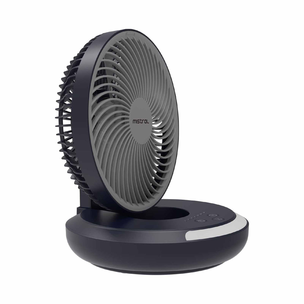 Mistral MRF700 AirZee Plus Rechargeable Foldable USB Fan with Moodlight 6 Inch